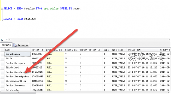 SQL SERVER临时表排序问题的解决方法