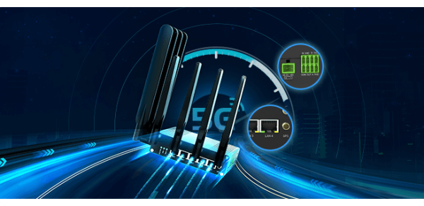 星纵物联5G工业路由器，Wi-Fi 6 双频并发