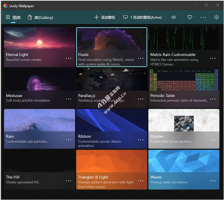 Lively Wallpaper_v2.0.6.5_设置动态视频桌面壁纸软件 - Windows