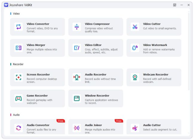 Joyoshare VidiKit(多功能视频工具箱) v2.2.0.50 便携版