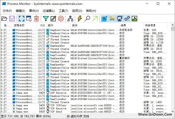 Process Monitor(进程监视器) v3.96.0 汉化版