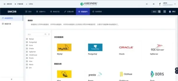 青云QingCloud KubeSphere Marketplace上新全景智联 SMCDB 平台