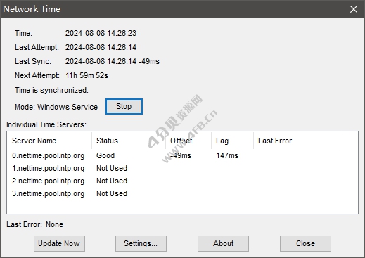NetTime v3.20 Alpha 3 网络时间同步工具 - Windows